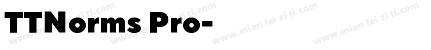 TTNorms Pro字体字体转换